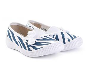 Туфлі для дівчинки 'Лодочка з бантиком' ELI зебра 25