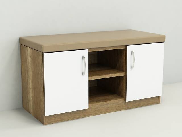 Тумба для обуви ПТМ-1 (350x1000x450) Белый/Дуб Сонома Гамма стиль (V3345) - Фото 1