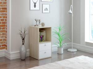 Тумба Прайм-21-6 ДУБ СОНОМА-БІЛА АЛЯСКА