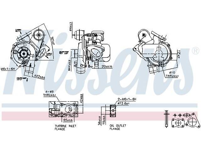 Турбина FIAT SCUDO (220_) / PEUGEOT 806 (221) / PEUGEOT 807 (EB_) 1994-2014 г.