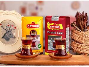 Турецький чорний чай Caykur Tiryaki та Rize 2 кг, моночай, розсипний дрібнолистовий чай