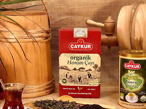 Турецький органічний чорний чай Caykur Organik Hemsin 400 г, розсипчастий моночай, подрібнений листок