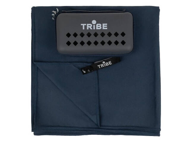 Туристическое полотенце Tribe з мікрофібри в чохлі Pocket Towel 50х100 M Navy (T-LC-0001-M-navy) - Фото 1