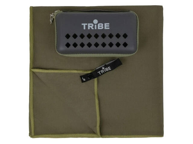 Туристическое полотенце Tribe з мікрофібри в чохлі Pocket Towel 50х100 M Army-green (T-LC-0001-M-army-green) - Фото 1
