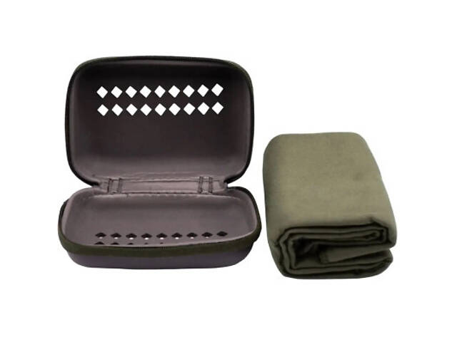 Туристическое полотенце Tribe з мікрофібри в чохлі Pocket Towel 50х100 M Army-green (T-LC-0001-M-army-green) - Фото 9