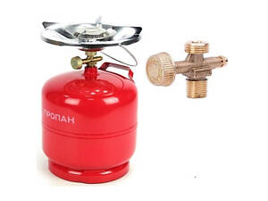 Туристичний комплект A002 газовий балон та пальник (3кг 8л)