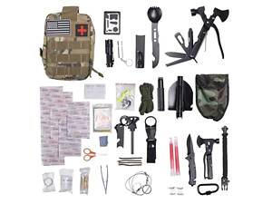 Туристический набор инструментов для выживания 21х15х12 см походный набор с аптечкой и лопатой Lugi HP-D-5