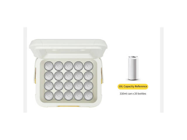 Туристичний холодильник Naturehike CNK2450CF012, 18 л, жовтий - Фото 2