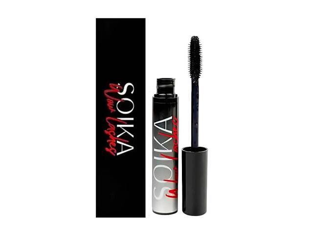 Тушь с эффектом накладных ресниц Soika Wow Lashes черная, 10 г