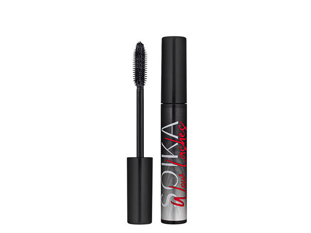 Тушь с эффектом накладных ресниц Soika Wow Lashes черная, 10 г