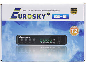 ТБ-ресивер тюнер Eurosky ES-16 / DVB-T 2 (Гарантія 1 рік)