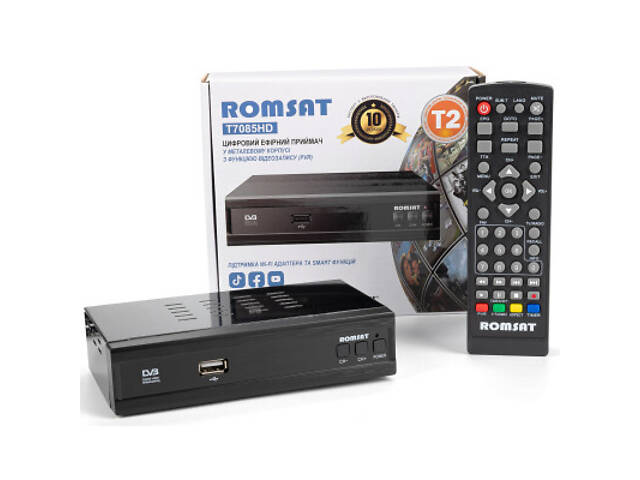 ТВ-тюнер Romsat DVB-T2 (T7085HD) - Фото 8
