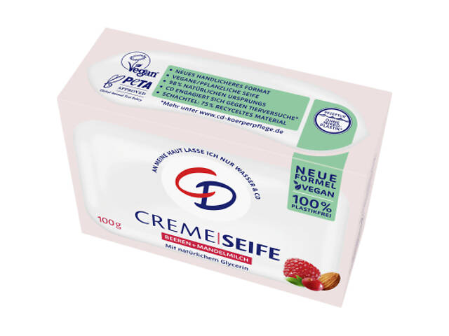 Тверде мило CD Ягоди та Мигдальне молоко 100 г (4045612009474) - Фото 2