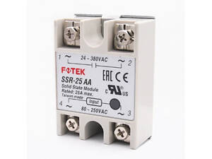 Твердотельное реле Fotek SSR-25AA 25А 24-380В AC
