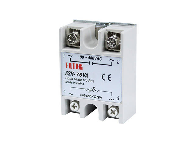 Твердотельное реле FQETR SSR-75VA 75А 24-380VAC - Фото 1