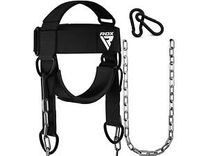 Тяга для шеи упряжь RDX H2 Neck Harness Black Plus