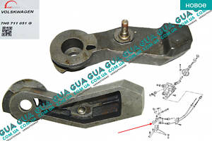 Тяга кулисы / рычага механизма переключения передач 5 ст. КПП ( шток вилки коробки переключения передач ) 7H0711051G VW