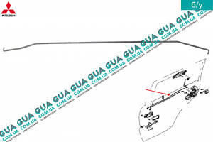 Тяга от ручки к замку правой задней двери верхняя MR436806 Mitsubishi / МИТСУБИСИ PAJERO III 2000-2006 / ПАДЖЕРО 3 00-06