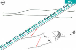 Тяга замка задней правой двери (к ручке верхняя/нижняя) комплект 2шт. 82512BM710 Nissan/НИССАН ALMERA N16/АЛЬМЕР