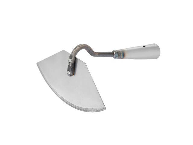Cапка сапа тяпка мотика садова напівкругла ширина леза 19.5 см (сталь марки 65Г) з держаком 60 см - Фото 2
