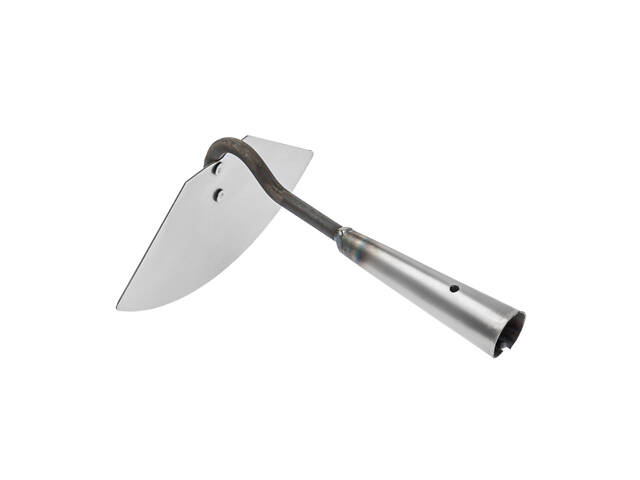 Cапка сапа тяпка мотика садова напівкругла ширина леза 19.5 см (сталь марки 65Г) з держаком 60 см - Фото 3