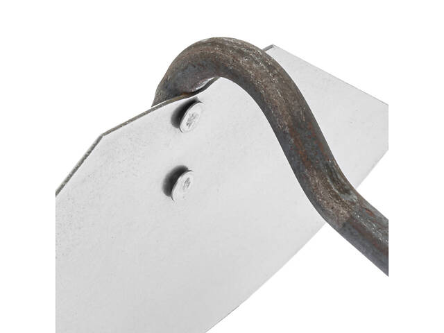 Cапка сапа тяпка мотика садова напівкругла ширина леза 19.5 см (сталь марки 65Г) з держаком 60 см - Фото 5