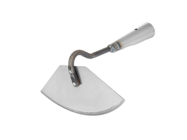 Cапка сапа тяпка мотика садова напівкругла ширина леза 19.5 см (сталь марки 65Г) з держаком 60 см - Фото 6