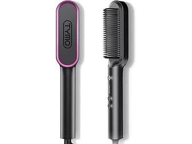 TYMO Hair Straightener Brush, Flat Iron & Hair Brush 2 в 1 для выпрямления волос,5 температур