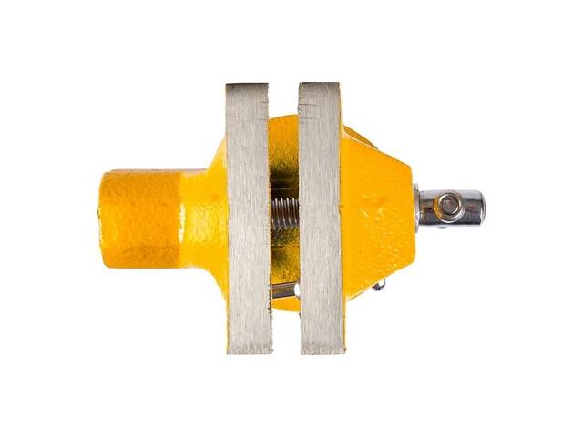 Тиски слесарные поворотные MASTERTOOL 70 мм Yellow (07-0203) - Фото 2