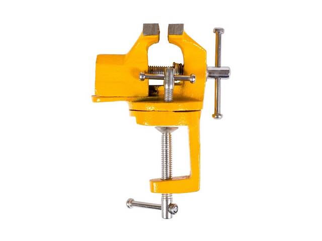 Тиски слесарные поворотные MASTERTOOL 70 мм Yellow (07-0203) - Фото 3