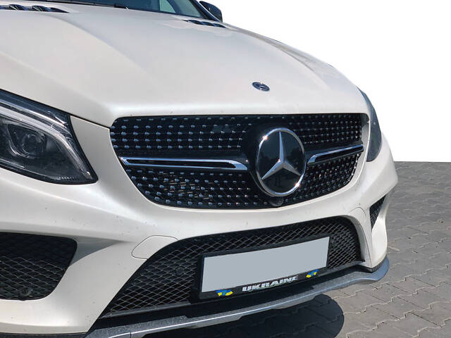 Тюнинг решетка радиатора (Diamond Black) С местом под камеру для Mercedes GLE coupe C292 2015-2019 гг - Фото 1