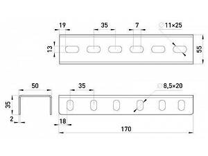U-1 Соединитель планки кронштейна продольный L:170, Енекст [a3-1-a1]