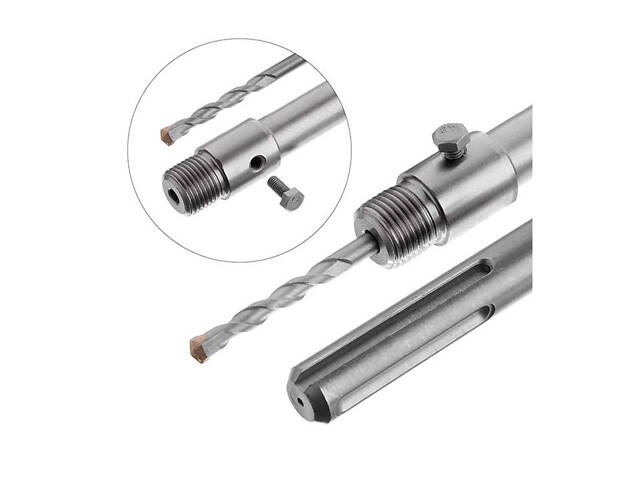 Подовжувач SDS+ для коронки по бетону Intertool 200 мм (SD-0418) - Фото 4