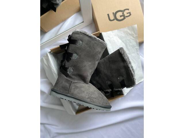 UGG Bailey Bow Gray (Розробка) - Фото 2