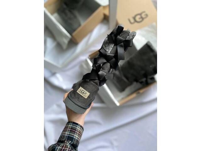 UGG Bailey Bow Gray (Розробка) - Фото 4