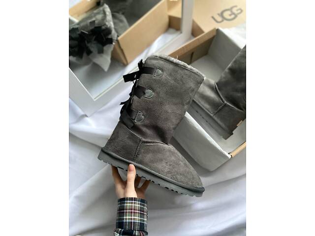 UGG Bailey Bow Gray (Розробка) - Фото 6