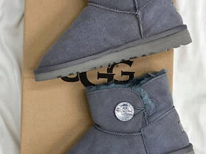 UGG Mini Bailey Button Bling Grey (Розробка)