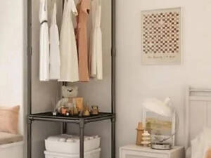 Кутова підлогова вішалка для одягу 180х45х45 см стійка для речей Corner coat rack NO:9603