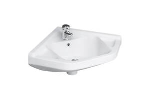 Кутова підвісна раковина RAK Ceramics Wall Mounter Corner 510x200x405 мм (RAK0050) Білий