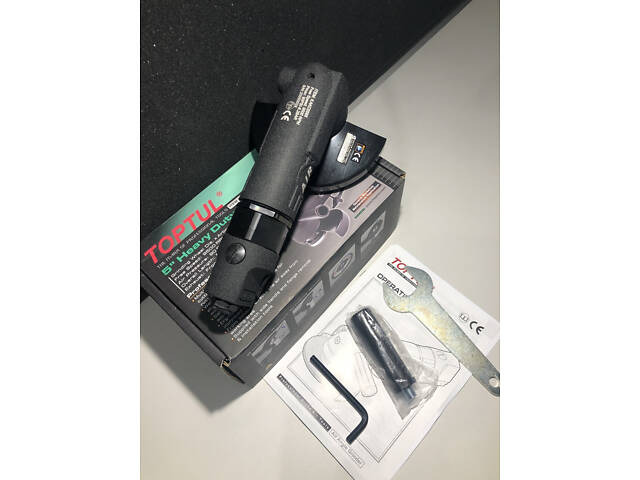 Угловая шлифмашинка пневматическая 5' (125мм, 9500об/мин) Heavy Duty TOPTUL KAKC0595 - Фото 4