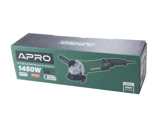 Кутова шліфмашина Apro — КШМ 125 1450 Р - Фото 4