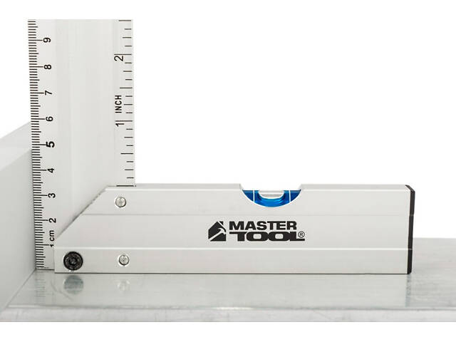Угольник Mastertool 350 мм с капсулой алюминиевый (30-4350) - Фото 5