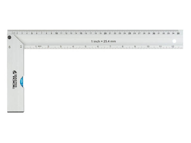 Угольник Mastertool 350 мм с капсулой алюминиевый (30-4350) - Фото 2