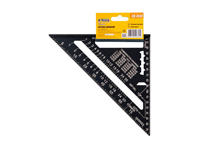 Угольник плотника Mastertool 180 мм Swanson (30-3518) - Фото 5