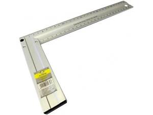 Угольник строительный алюминиевый Сталь 24237 88531 450 мм серый