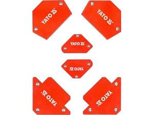 Угольники магнитни для зварюв YATO: кут: 45°, 90°, 135°, 2- 4.5 кг, 43х72х12мм, 4- 11,5кг, 82х118х14мм