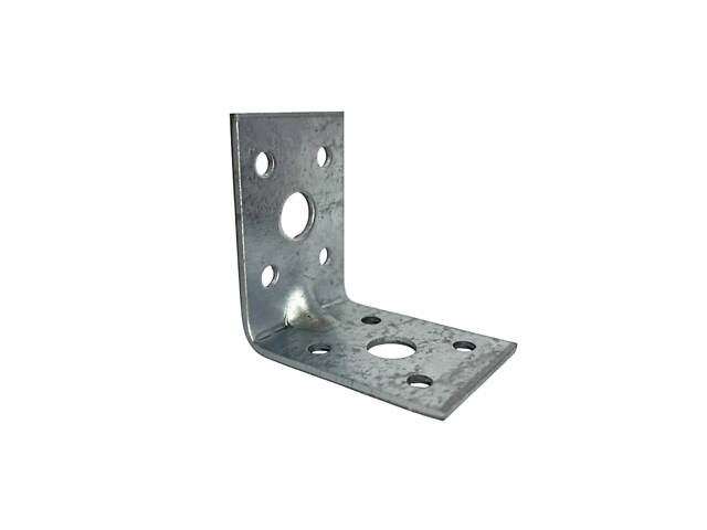 Куточок 50х50х35х2мм рівносторонній оцинкований посилений (50 шт.) [3MU001005050352002] Metalvis - Фото 1