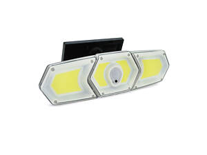 Уличный фонарь POWERMASTER MX-W774B, COB LED, заряд от Solar панель, датчик движения/освещенности, BOX