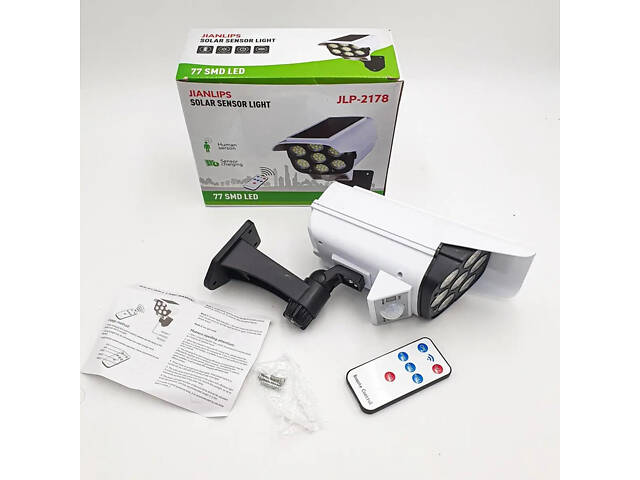 Вуличний ліхтар у формі камери Solar Light BL 2178 з пультом керування на сонячній батареї - Фото 8