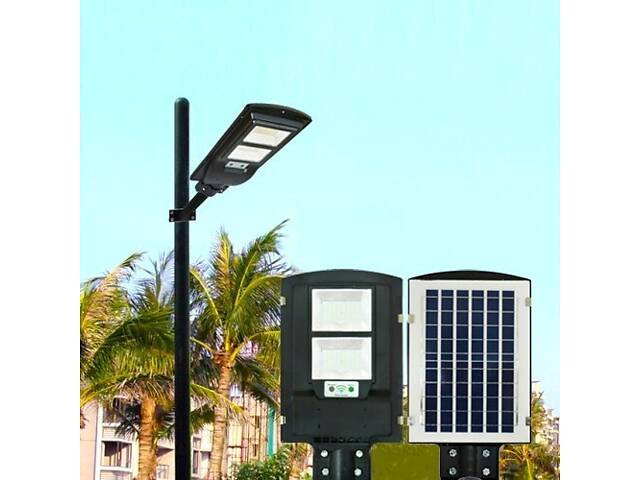 Уличный светильник на солнечной батарее с датчиком движения Solar Street Light 2VPP фонарь на столб 90W+Пульт управления - Фото 4